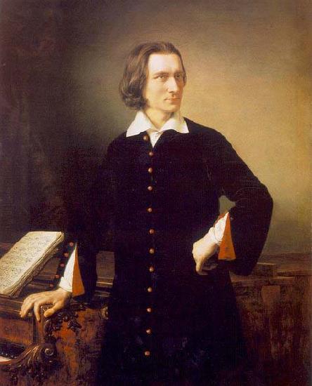 unknow artist Portrait of Franz Liszt oil painting image